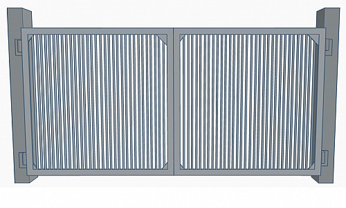 Ворота ВМС, серия 3.017-3 Кокшетау