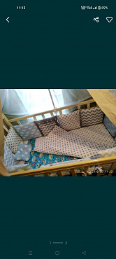 Бортики на детскую кроватку. Балдахин в подарок Усть-Каменогорск