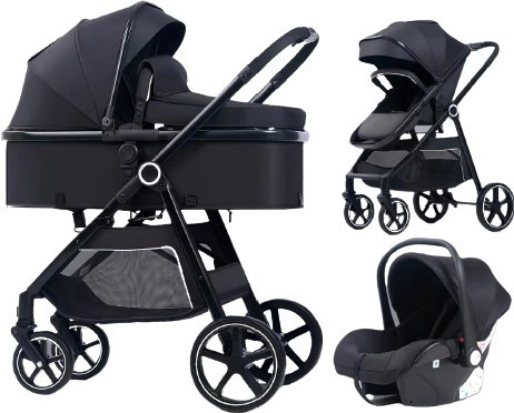 Коляска Ining baby 619, черный Алматы