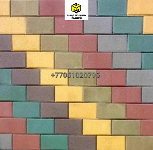 Брусчатка вибропрессованная-Прессованная брусчатка-Тротуарная плитка Алматы