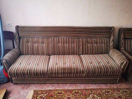 Продам раскладной, мягкий диван + 2 кресла Рудный