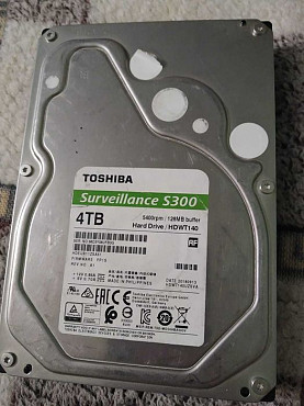 Жесткий диск Toshiba Surveillance S300 4 Тб HDWT140UZSVA SATA Алматы