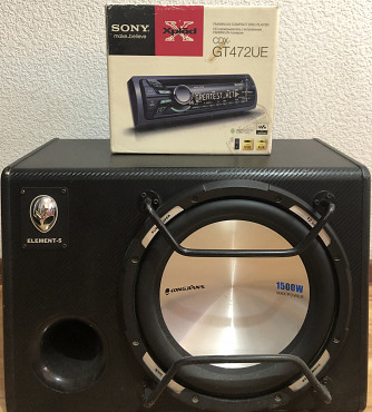 Сабвуфер 5 element и автомагнитола Sony Актобе
