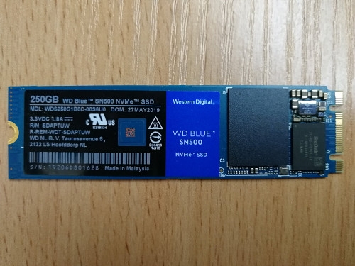 SSD WD Blue SN500 250Gb NVMe Алматы
