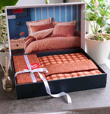 Комплект постельного белья 2-спальный из хлопка Алматы