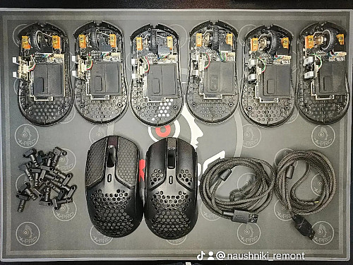 Ремонт мышки HyperX, Zowie, Logitech, Razer Алматы