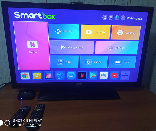 Телевизор VESTEL 81см + Новый Смарт бокс х96мини 2\16. Алматы