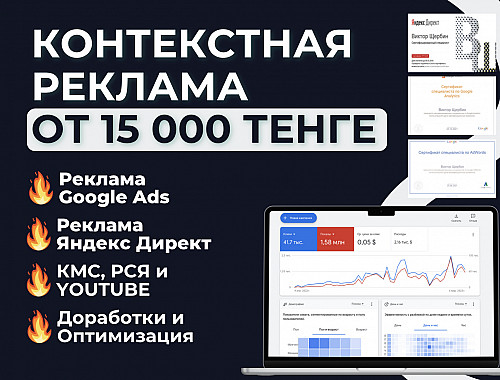 Настройка Контекстной Рекламы Алматы | Реклама Гугл | Маркетолог Алматы