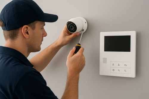 Монтаж видеонаблюдения и домофонов Алматы