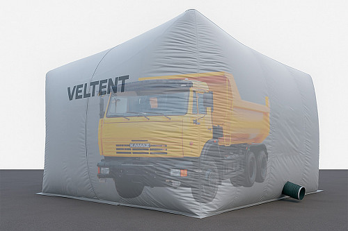 Бескаркасная палатка 8х4х4 м для ремонта и отогрева техники Астана