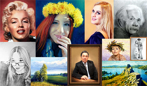 Портреты, Картины, Постеры, Живопись, Графика Усть-Каменогорск