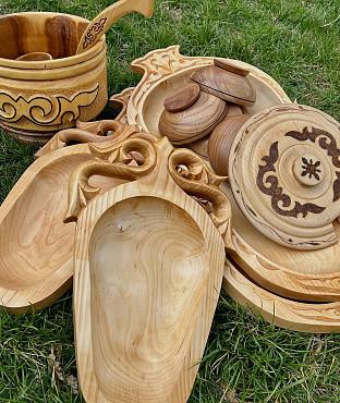 Деревянные посуды "Астау" Тараз