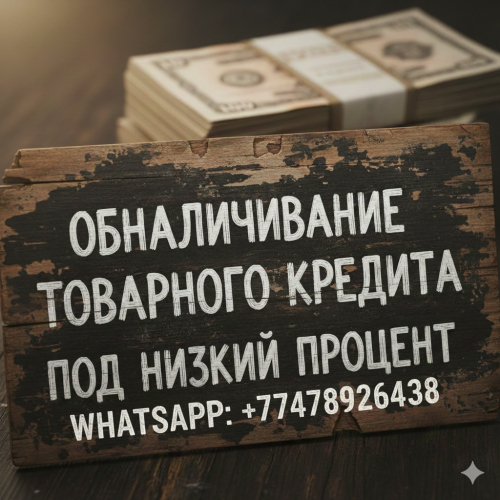 Обналичивание товарного кредита Алматы
