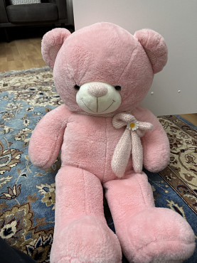 Мягкая мишка розовая Шымкент