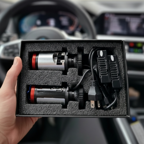 Новые Светодиодные LED лампы с линзами H4 6000K/ Ближний и дальний свет Алматы