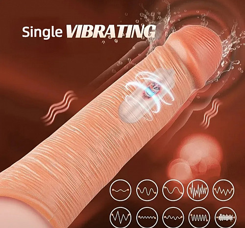 Насадка с вибратором. Удлинитель пениса. Утолшает пенис. Шымкент