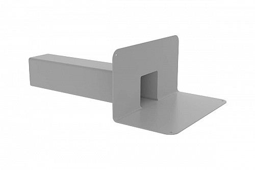 "Парапетная воронка для ПВХ VC-PVC Квадратное сечение - 100x100 мм. Длина выпуска - 650 мм.Размер ф Алматы