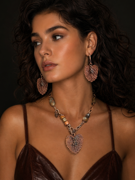 Комплект Emolie из настоящих листиков мяты в меди Алматы