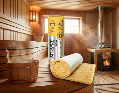 Утеплитель рулонный Sauna 50х1200х12500 мм, 0, 75 м3, 15 м2/р. ISOVER Астана
